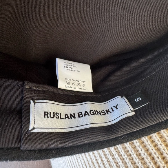 Ruslan Baginskiy Black Baker Cap with Red Embroidery - Picture 4 of 4